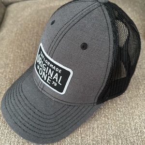 TaylorMade golf hat.  Color is black and gray.